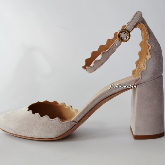 New CHLOE Scalloped Ankle Strap Pump - Picture 9 of 12